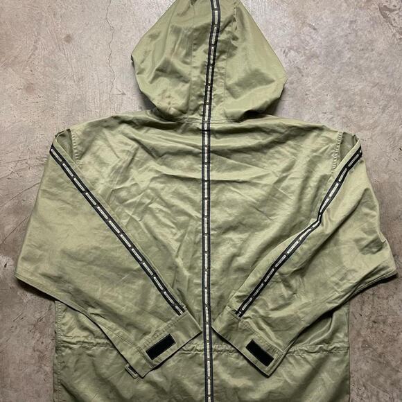 Vintage 1990s Johnny Blaze Anorak Trench Coat Full Zip Jacket Mens 2XL - Picture 2 of 5